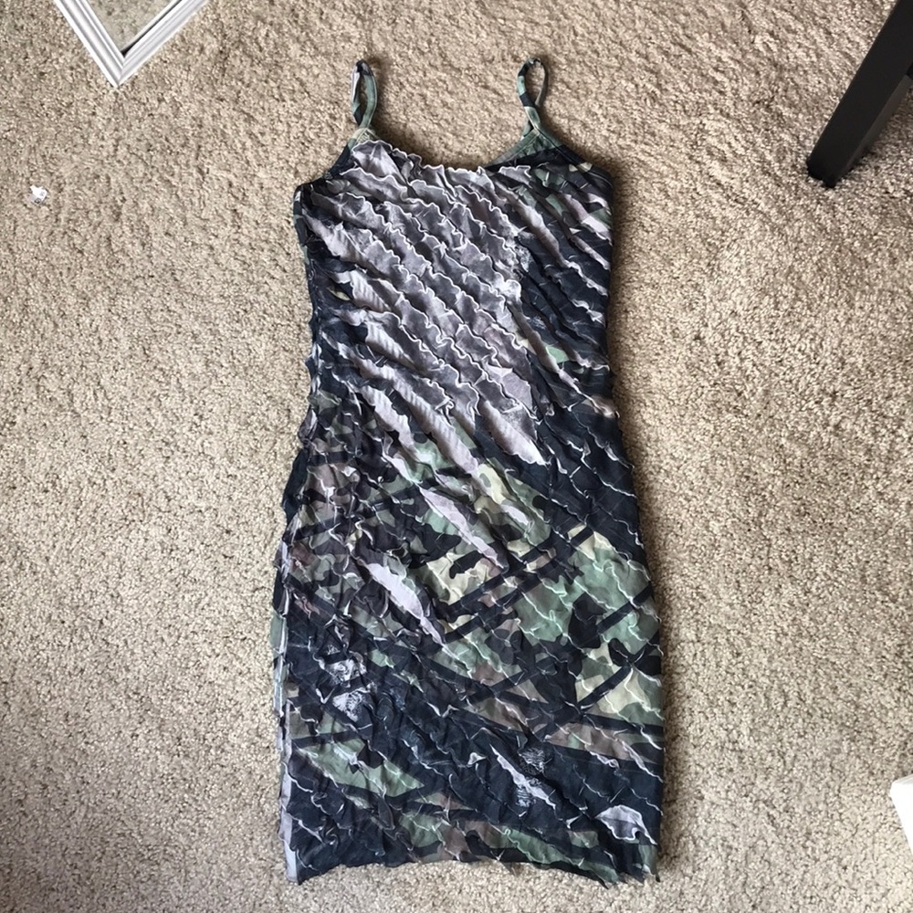 Camouflage Mini Dress
